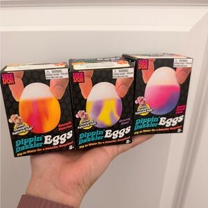 NeeDoh Dippin' Dazzler Egg Bundle-Set of 3 Color Changing Squishy Toy Eggs